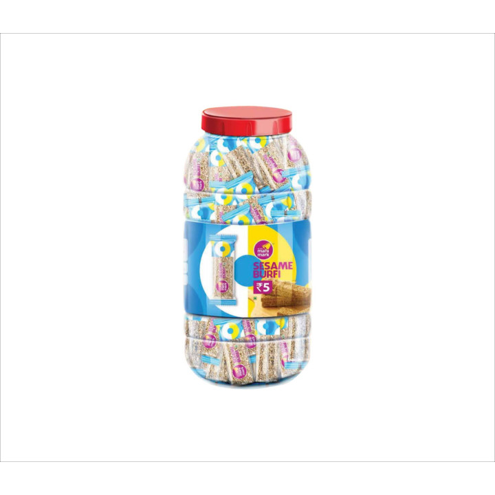 ₹5 SESAME BURFI JAR (50 PCS)